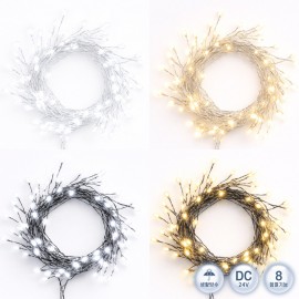 선세이브 LED 동선등 와이어 지네전구 200구 전원포함 리모컨 세트