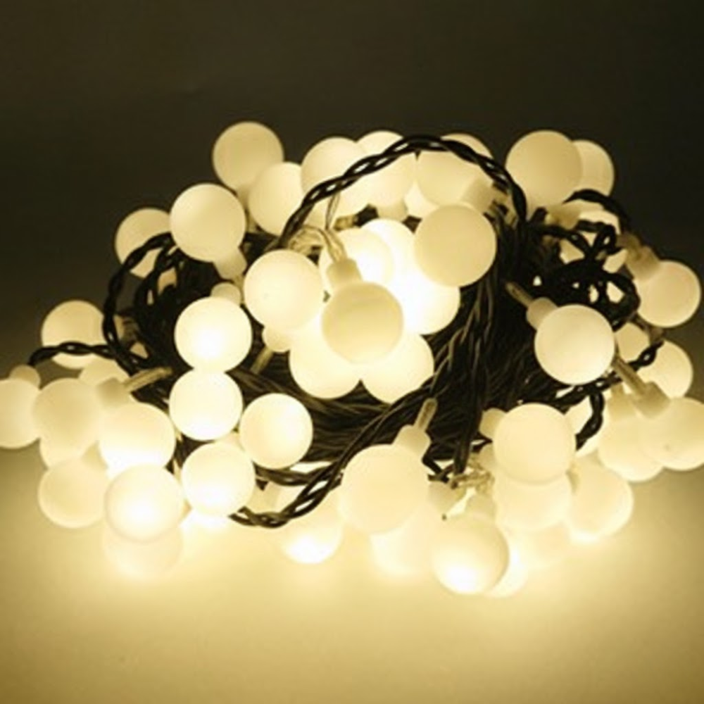 선세이브 LED 앵두전구 100구 검정선 단품